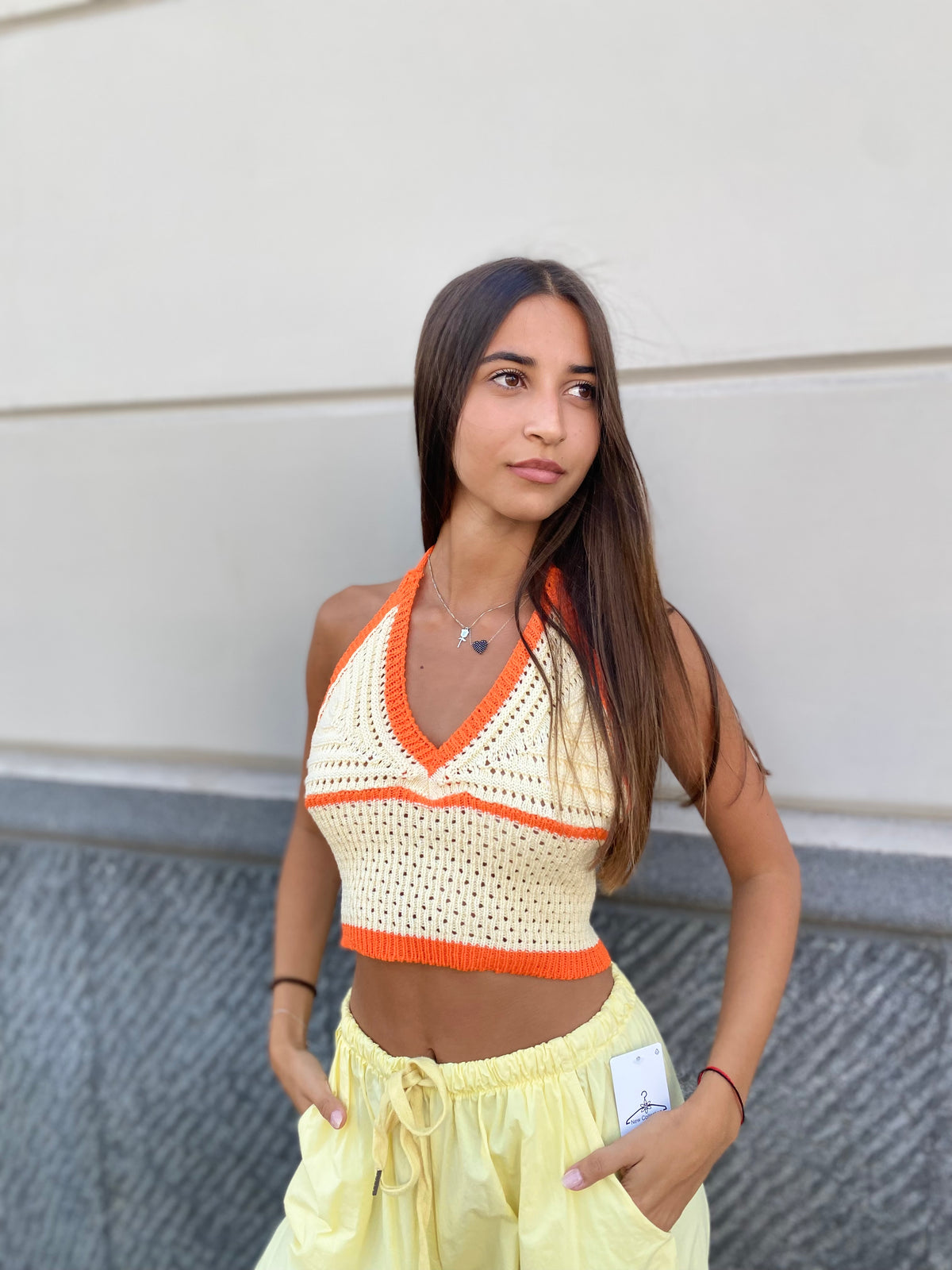 Top uncinetto (4 colori)