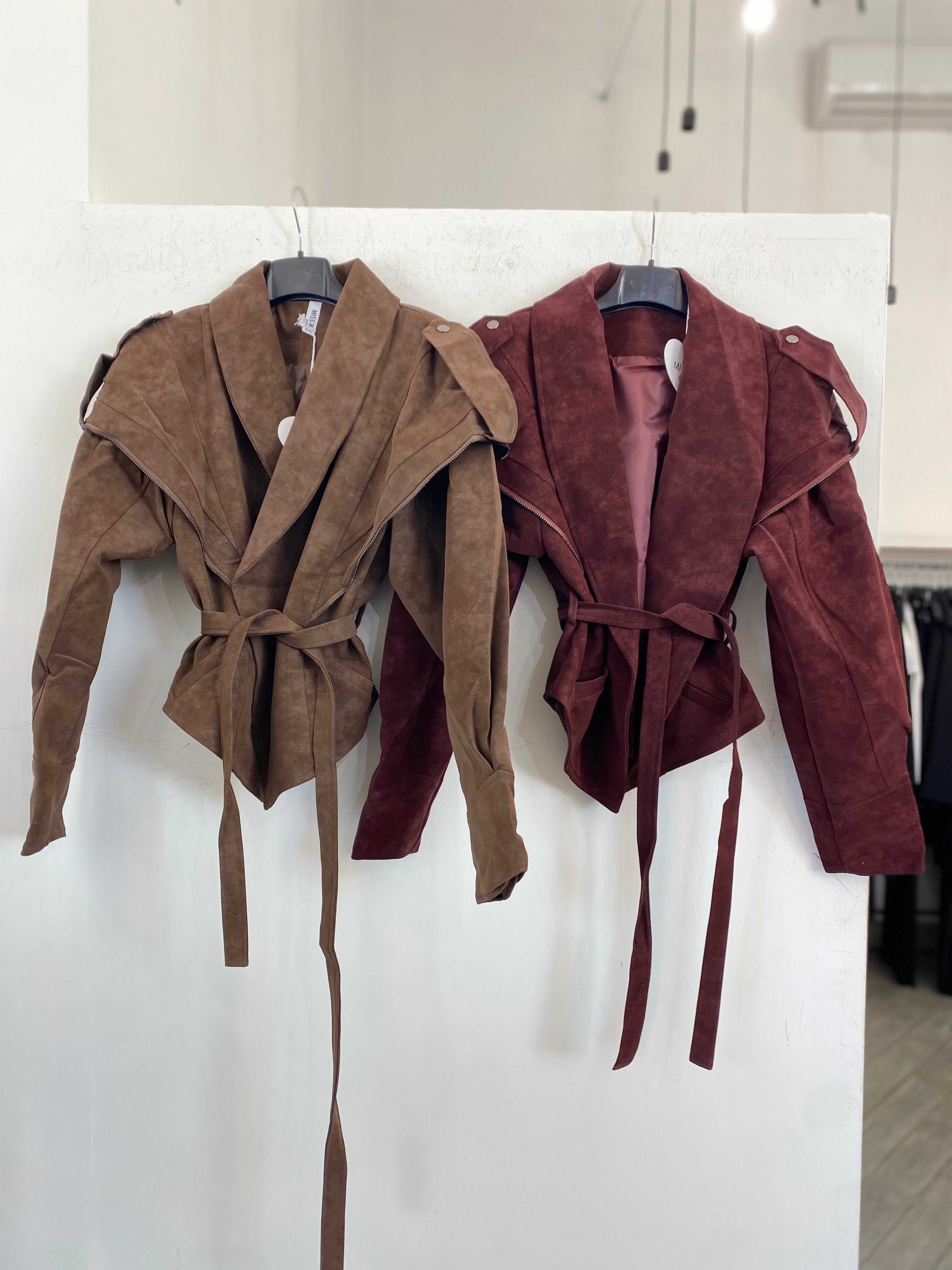 Jacket modello chiodo oversize 9206