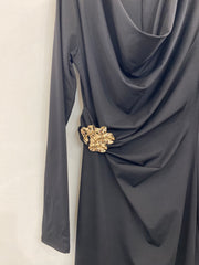 Long dress con drappeggio 43425