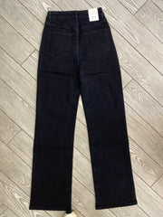 Jeans wide leg nero 316