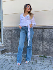 Jeans wideleg 25142
