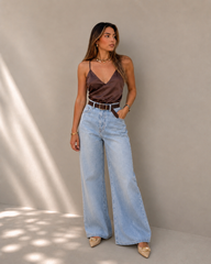 Jeans wideleg 9556