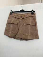 Short effetto gonna in camoscio 692