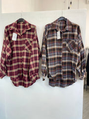 Camicia flanella oversize 24616