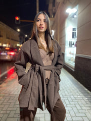 Cappottino con cintura 6758