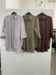 Camicia oversize a righe 50320
