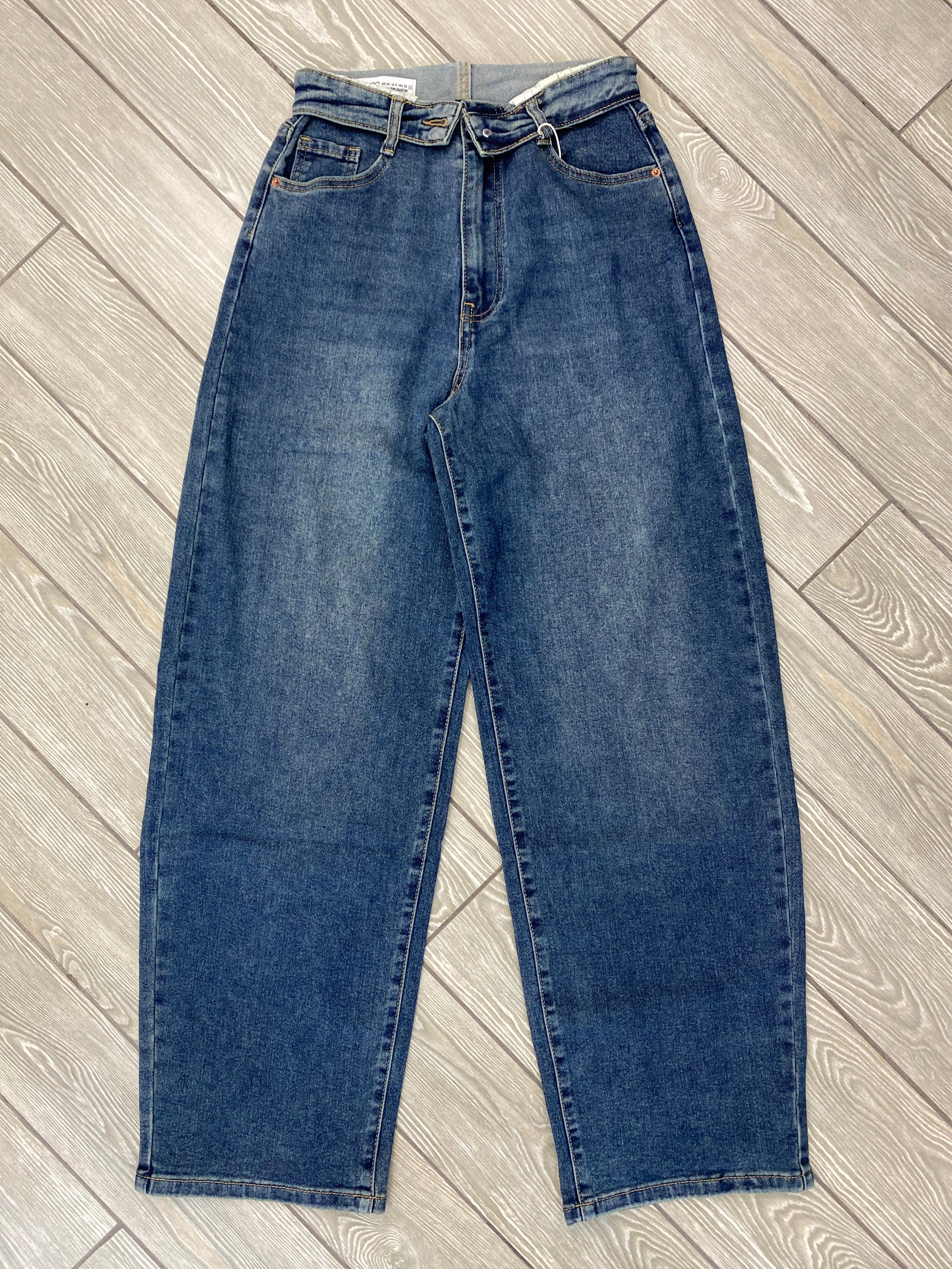 Jeans balloon bustino risvoltato 9293