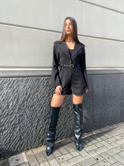 Tutina blazer con cintura 618