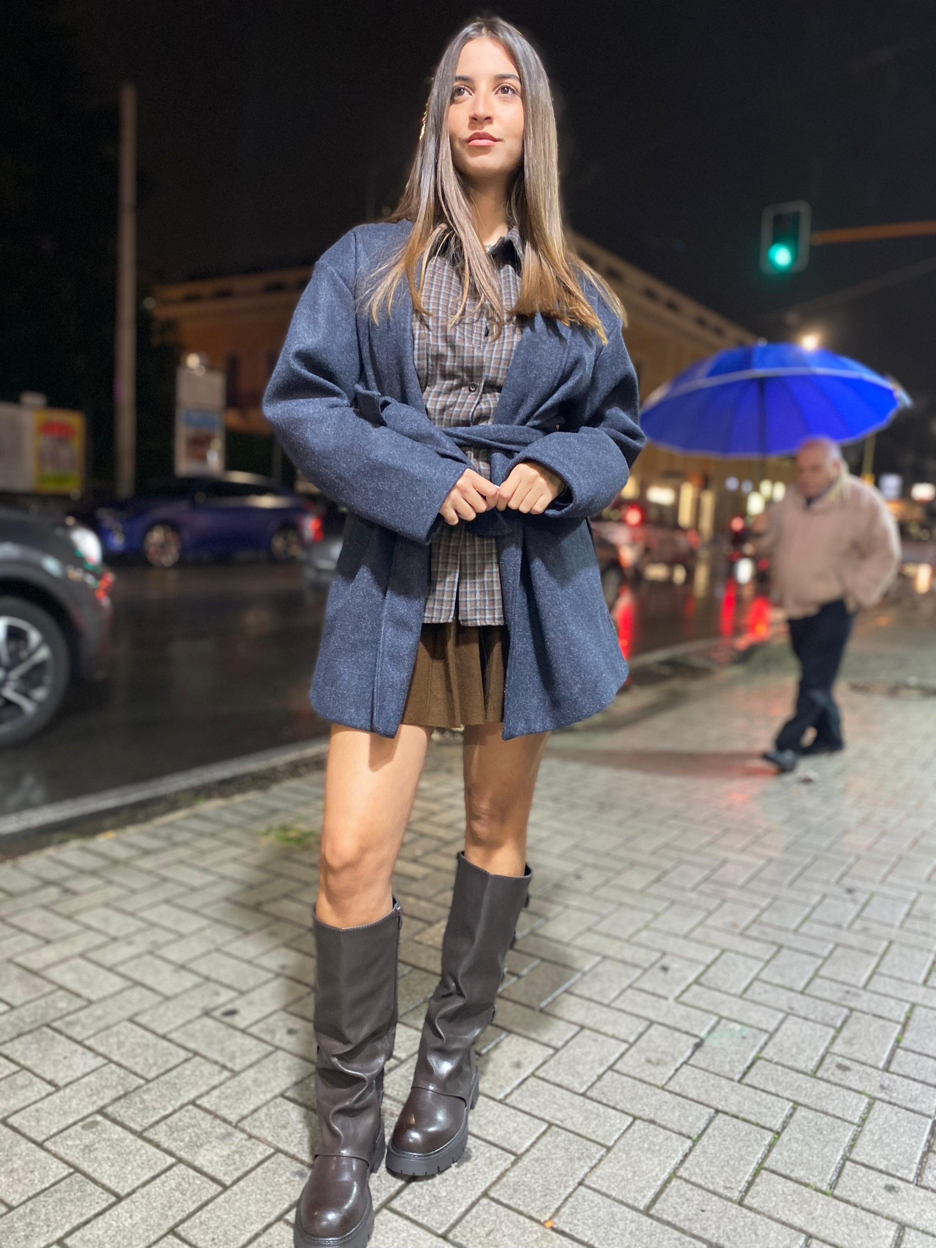 Cappottino con cintura 6758