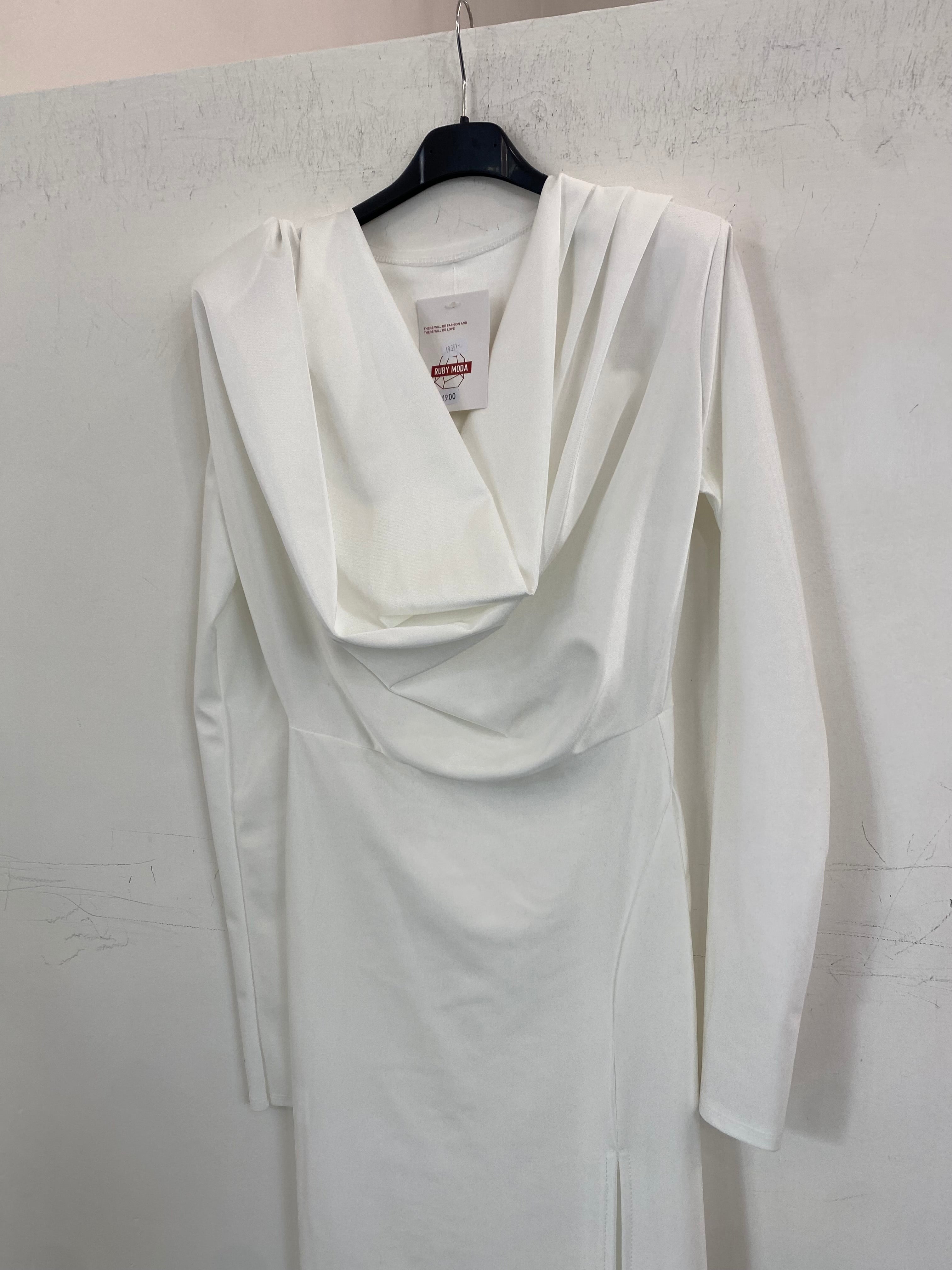 Abito in lycra drappeggiato 19351