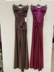 Long dress con paillettes 2035