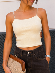 Top in filo con pietre 090018