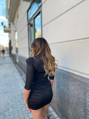 Abito corto con spalline 27420