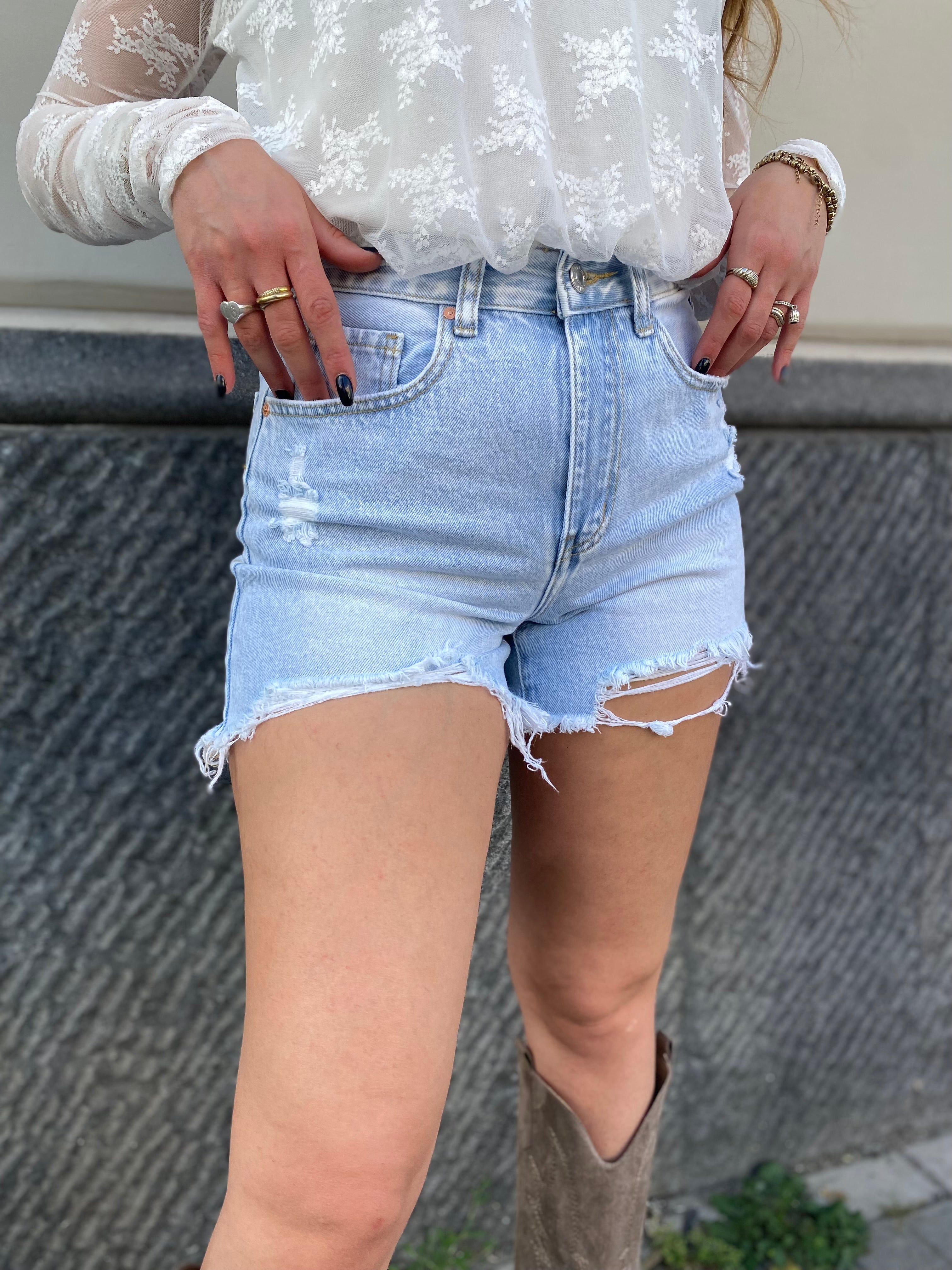 Short in denim 6000