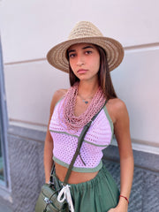 Top uncinetto (4 colori)