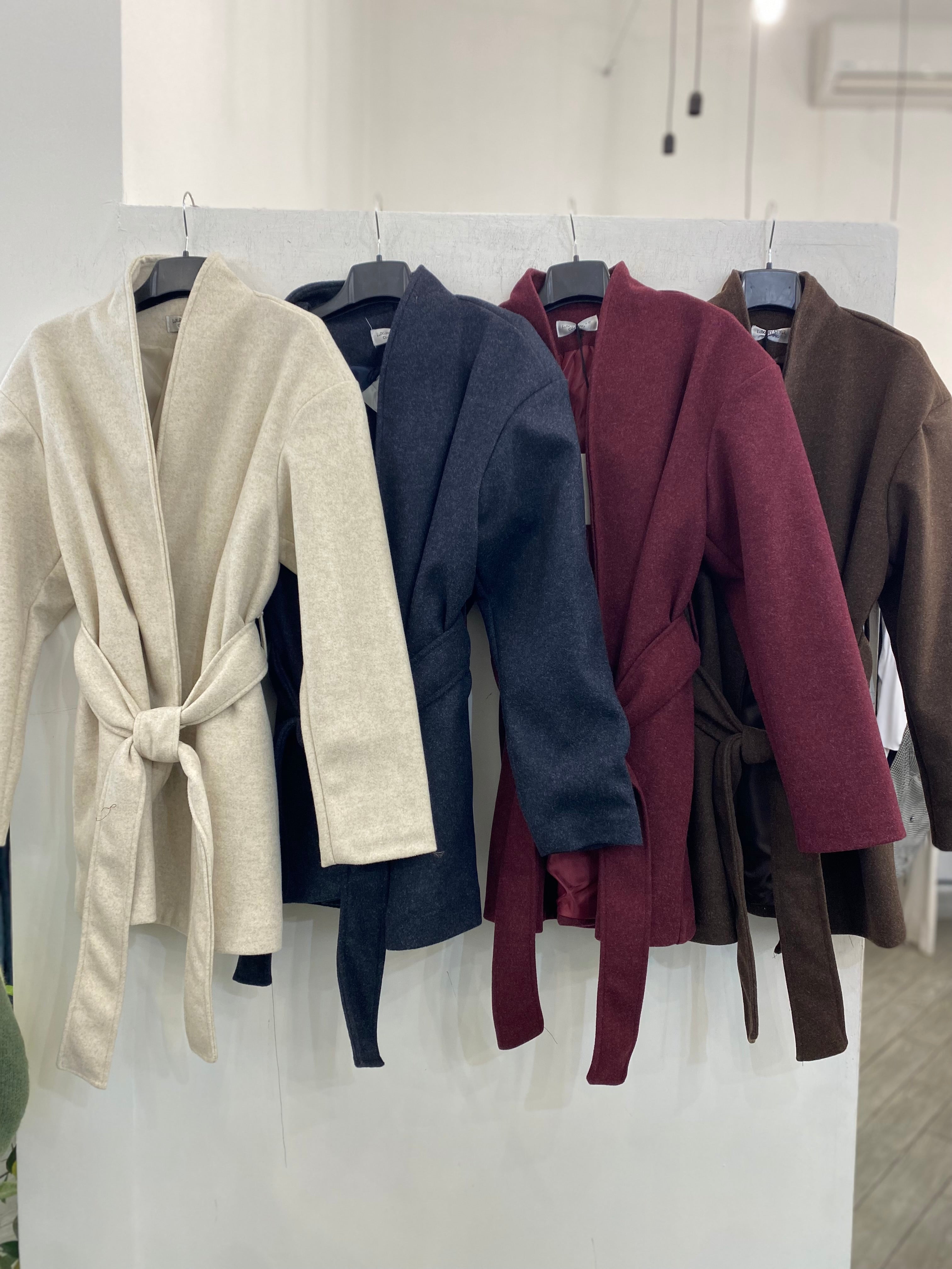 Cappottino con cintura 6758