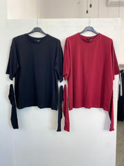 T-shirt con manicotti 366783
