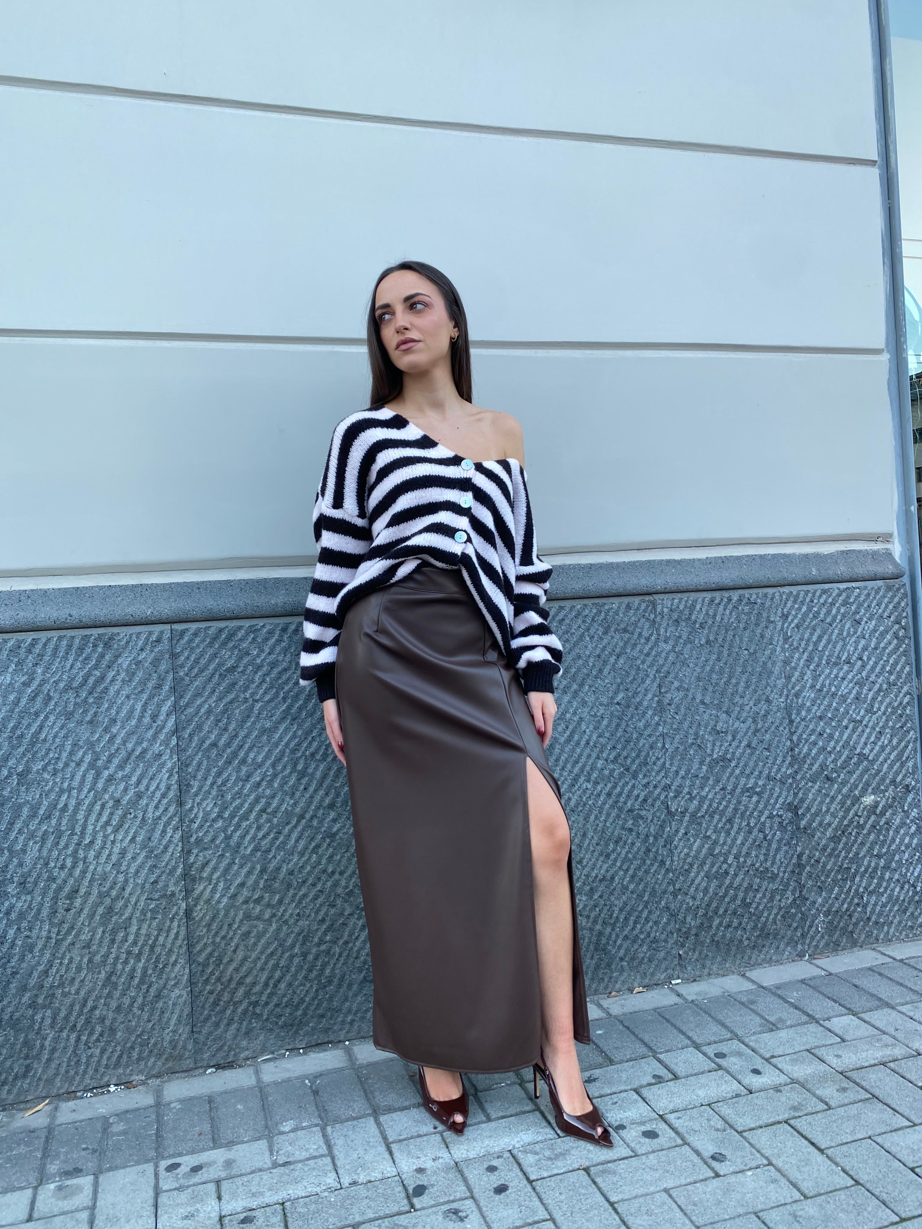 Gonna lunga in ecopelle 67097