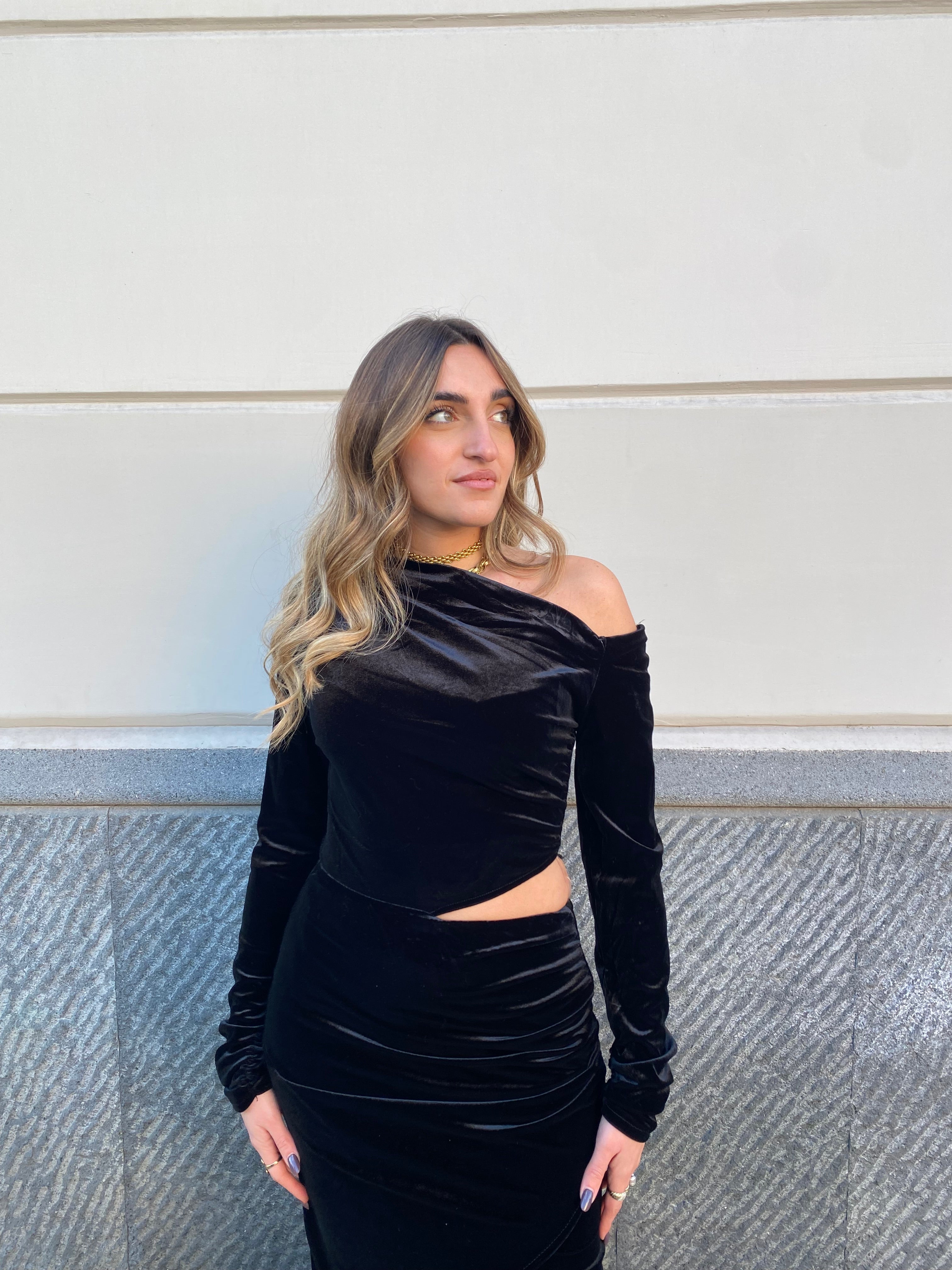 Abito lungo in ciniglia 13526