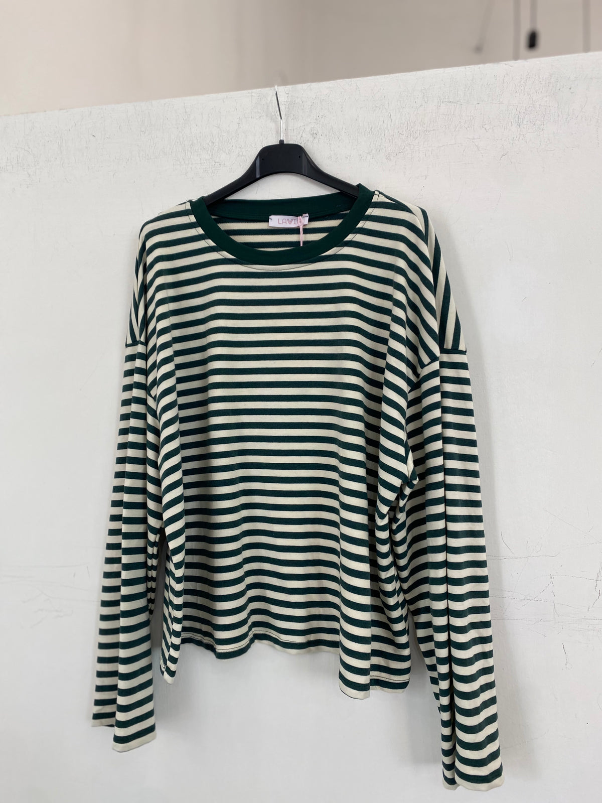 Maglia a righe in caldo cotone oversize 1109