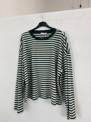 Maglia a righe in caldo cotone oversize 1109