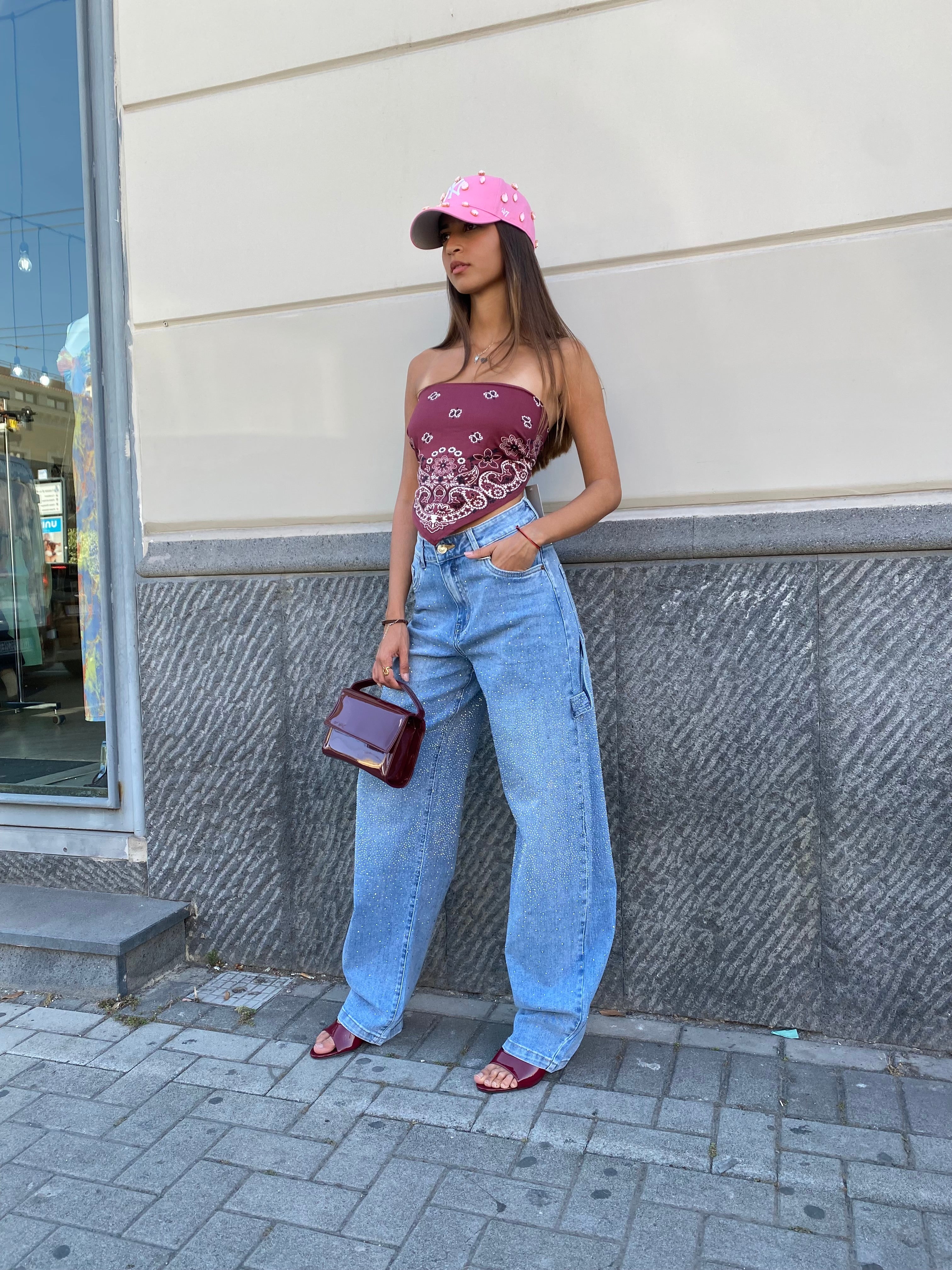 Jeans con brillantini