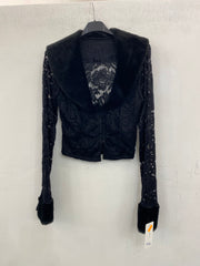 Cardigan con pelliccia eco 2130