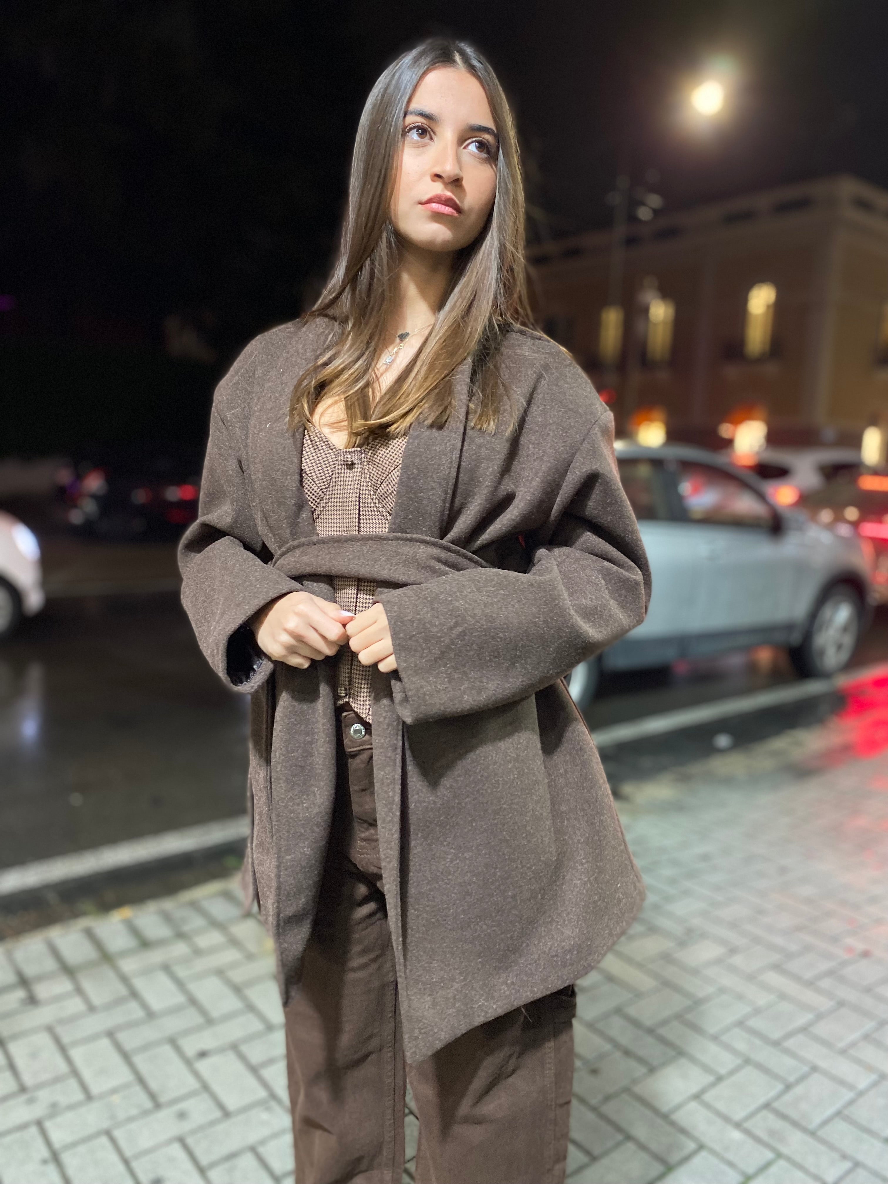 Cappottino con cintura 6758