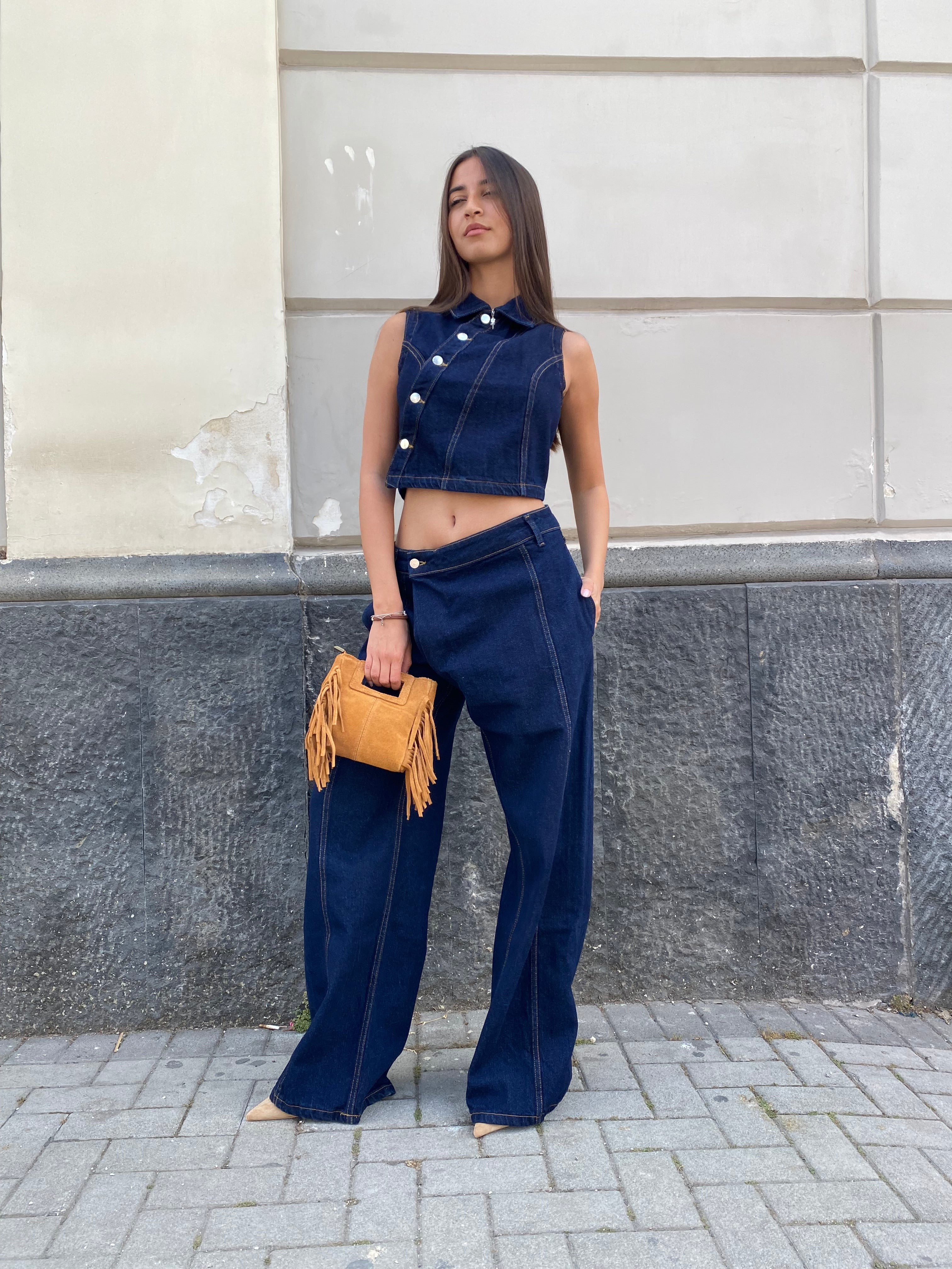 Gilet chiusura diagonale 131