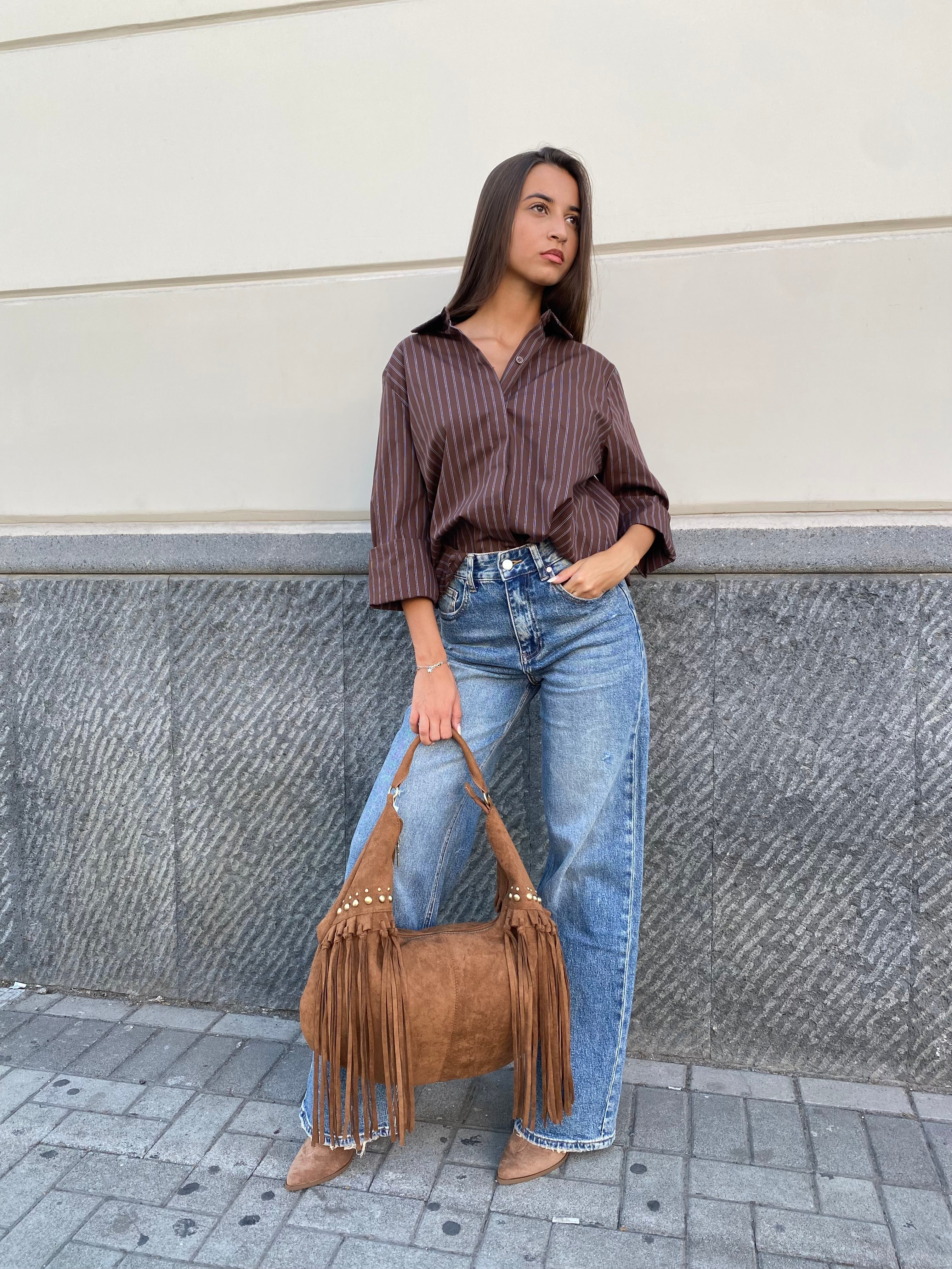 Camicia oversize a righe 50320 3215