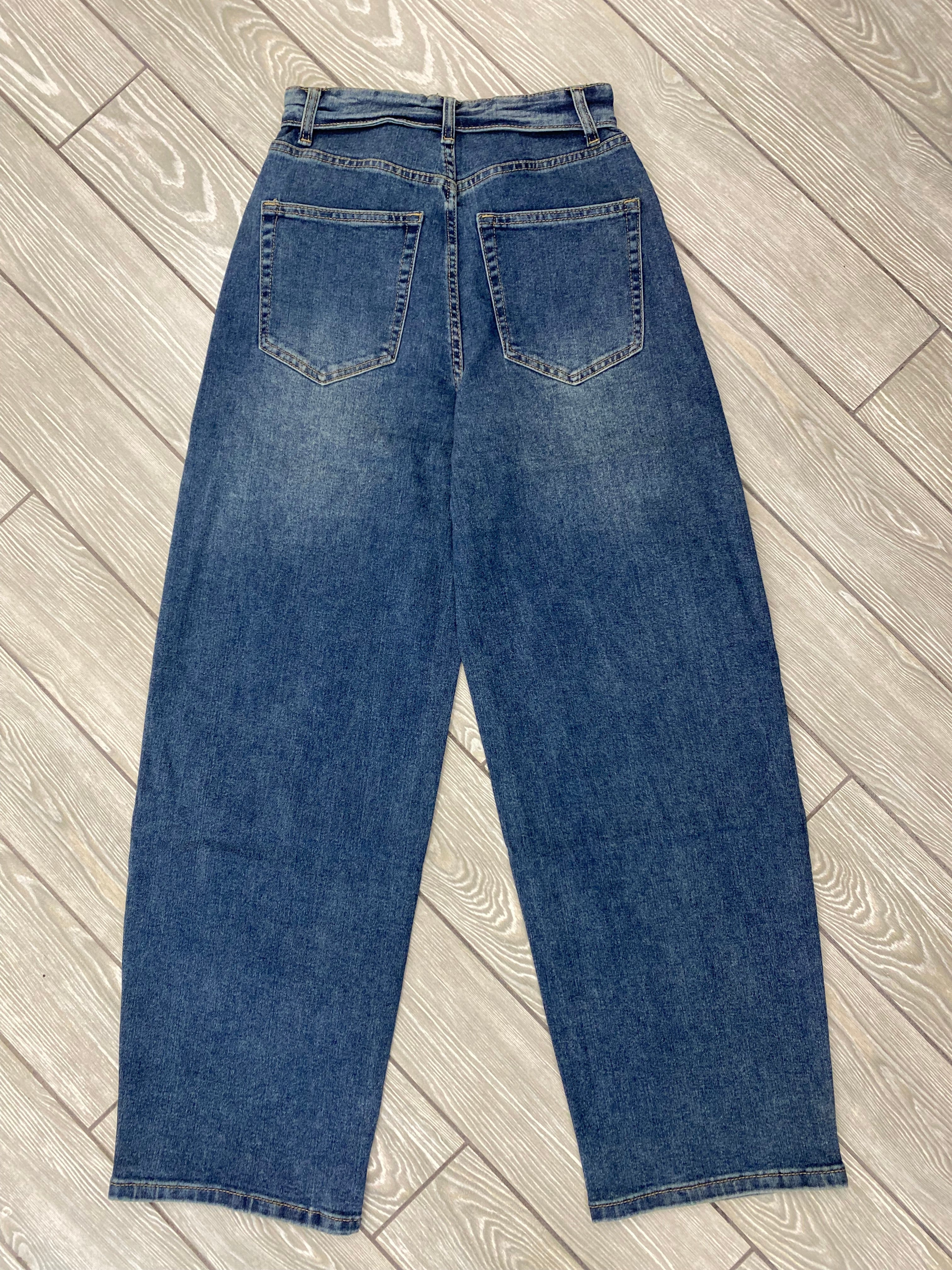 Jeans balloon bustino risvoltato 9293