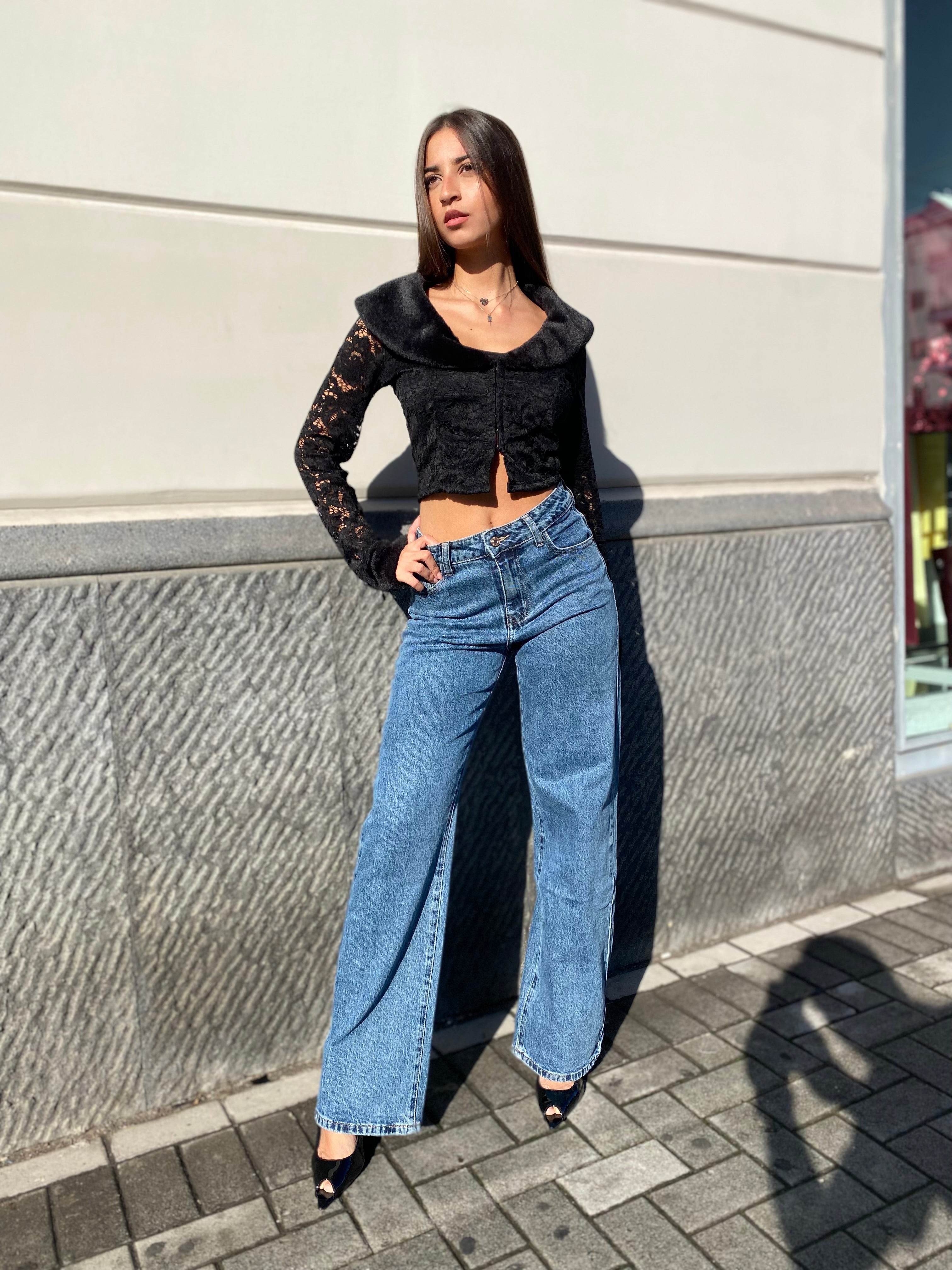 Cardigan con pelliccia eco 2130