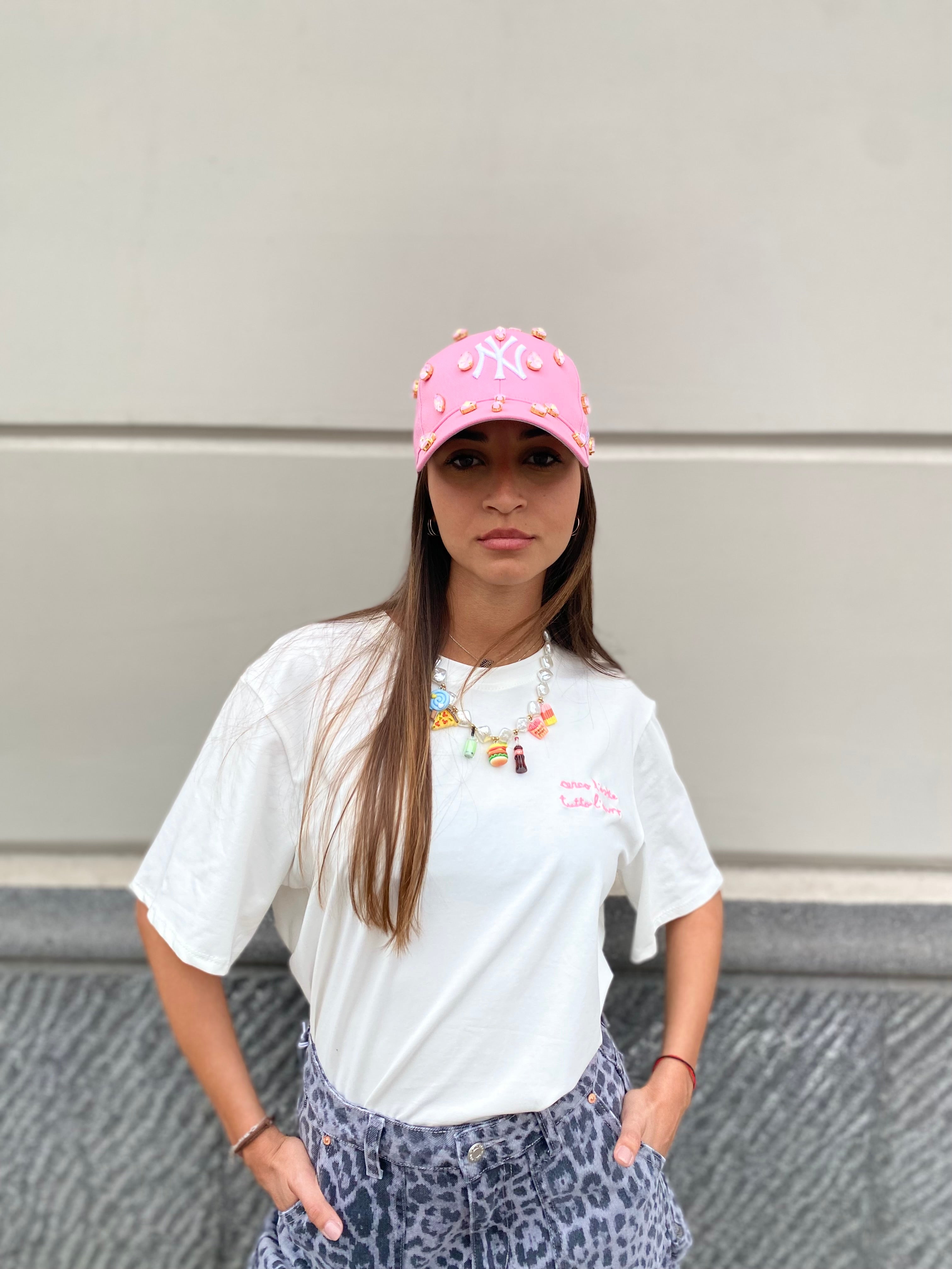 Cappello New York Pink