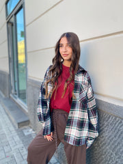 Camicia flanella oversize 24616
