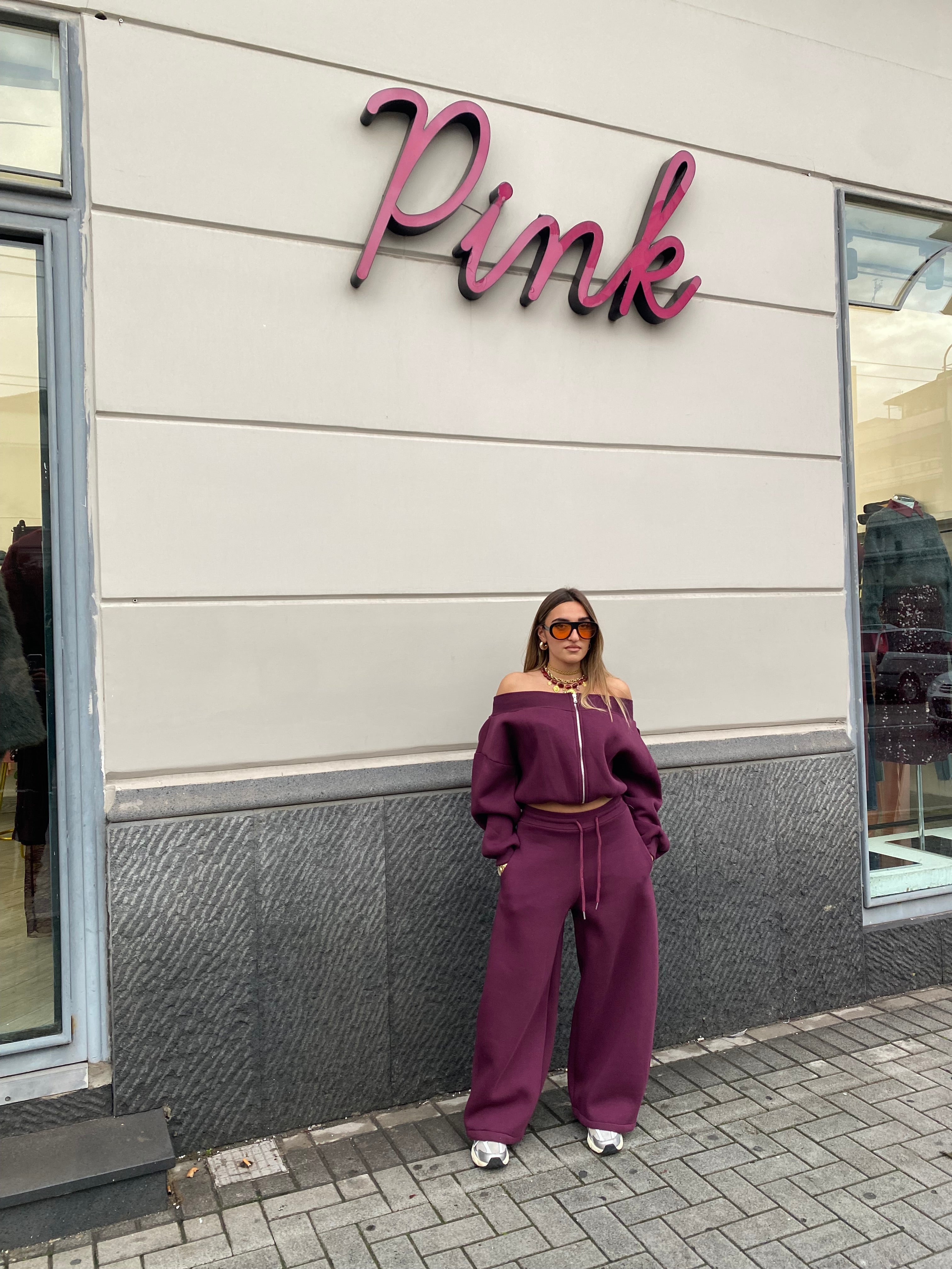 Felpa scollo a barca con zip 97101