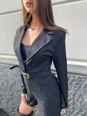 Tutina blazer con cintura 618