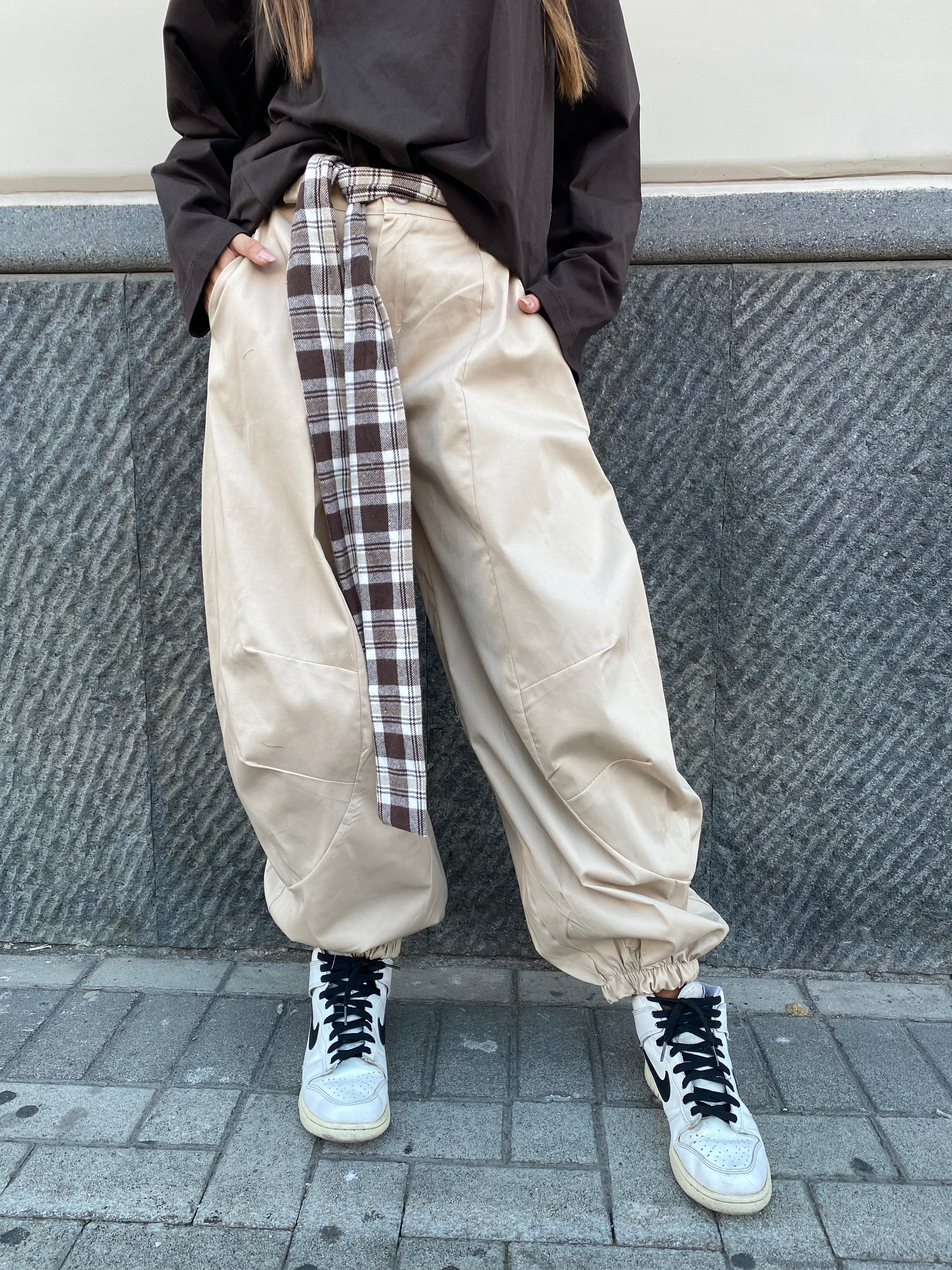 Pantalone balloon con finta camicia 96880
