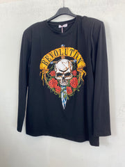 Maglia rock con spalline 0638