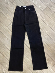 Jeans wide leg nero 316