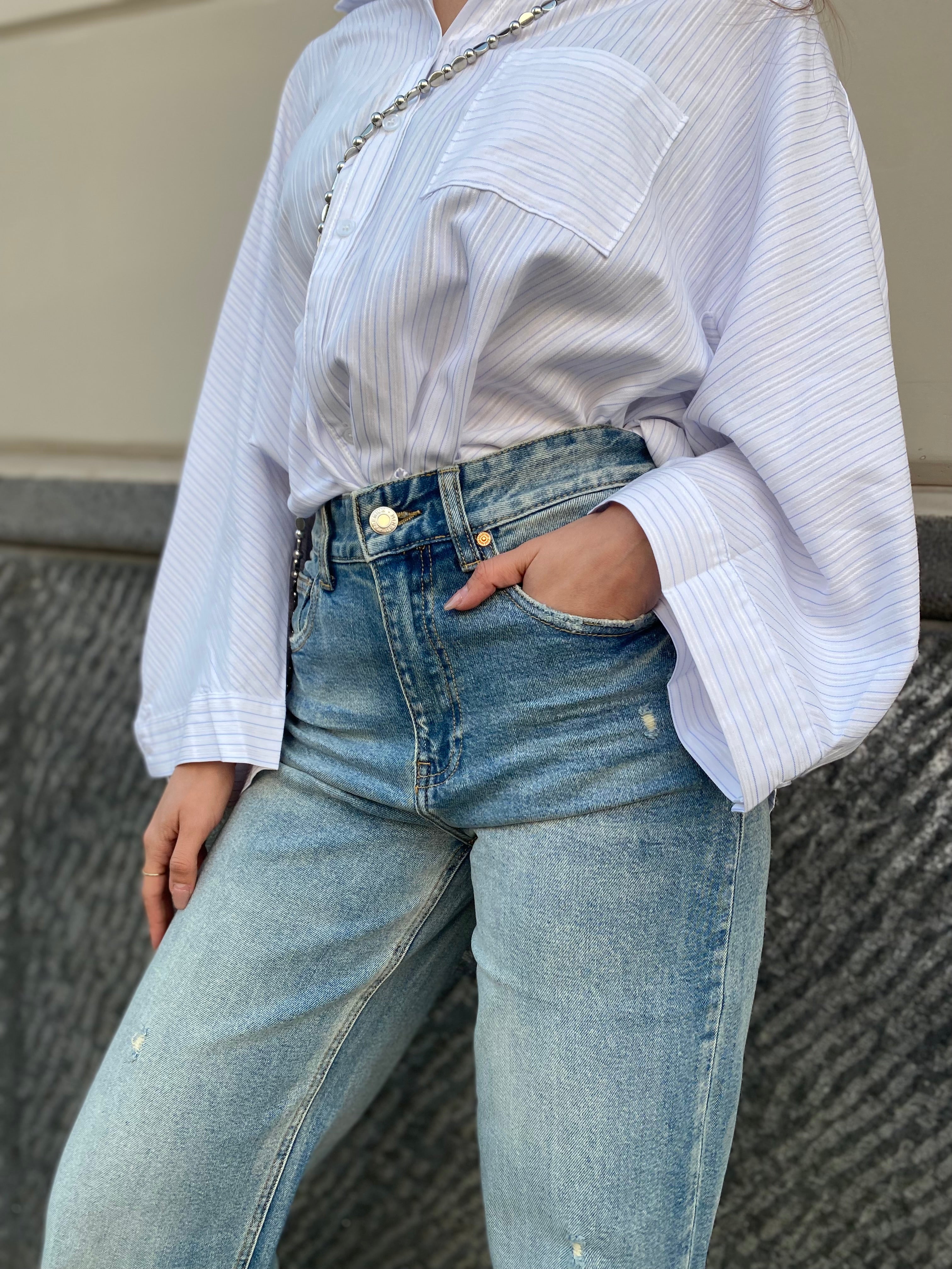Jeans wideleg sabbiato 8000 22
