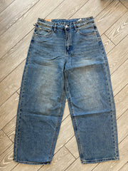 Jeans baggy lavaggio sabbiato 24131