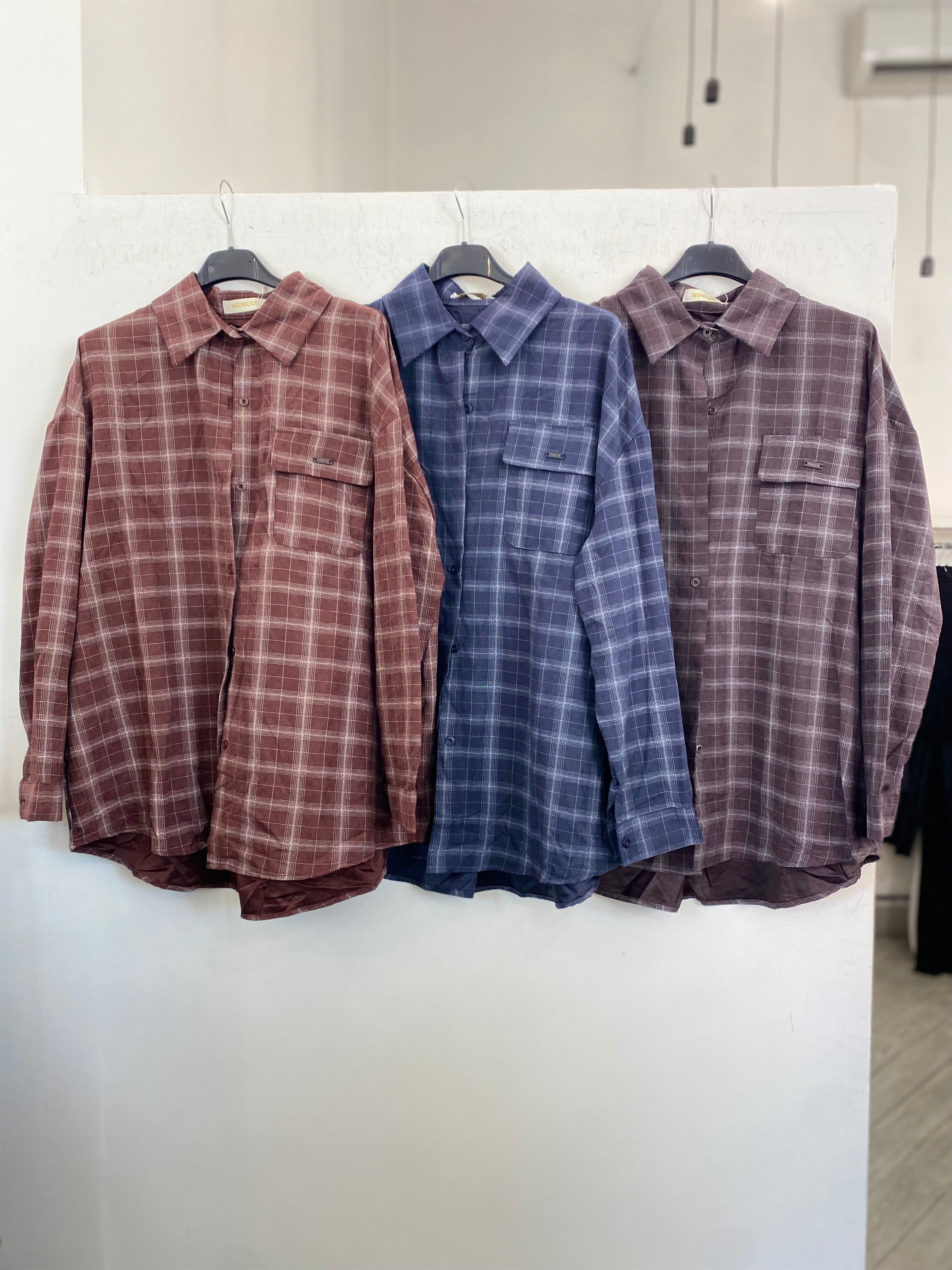Camicia check oversize 51338