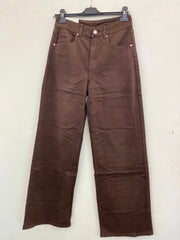 Jeans wide leg palazzo marrone 5150