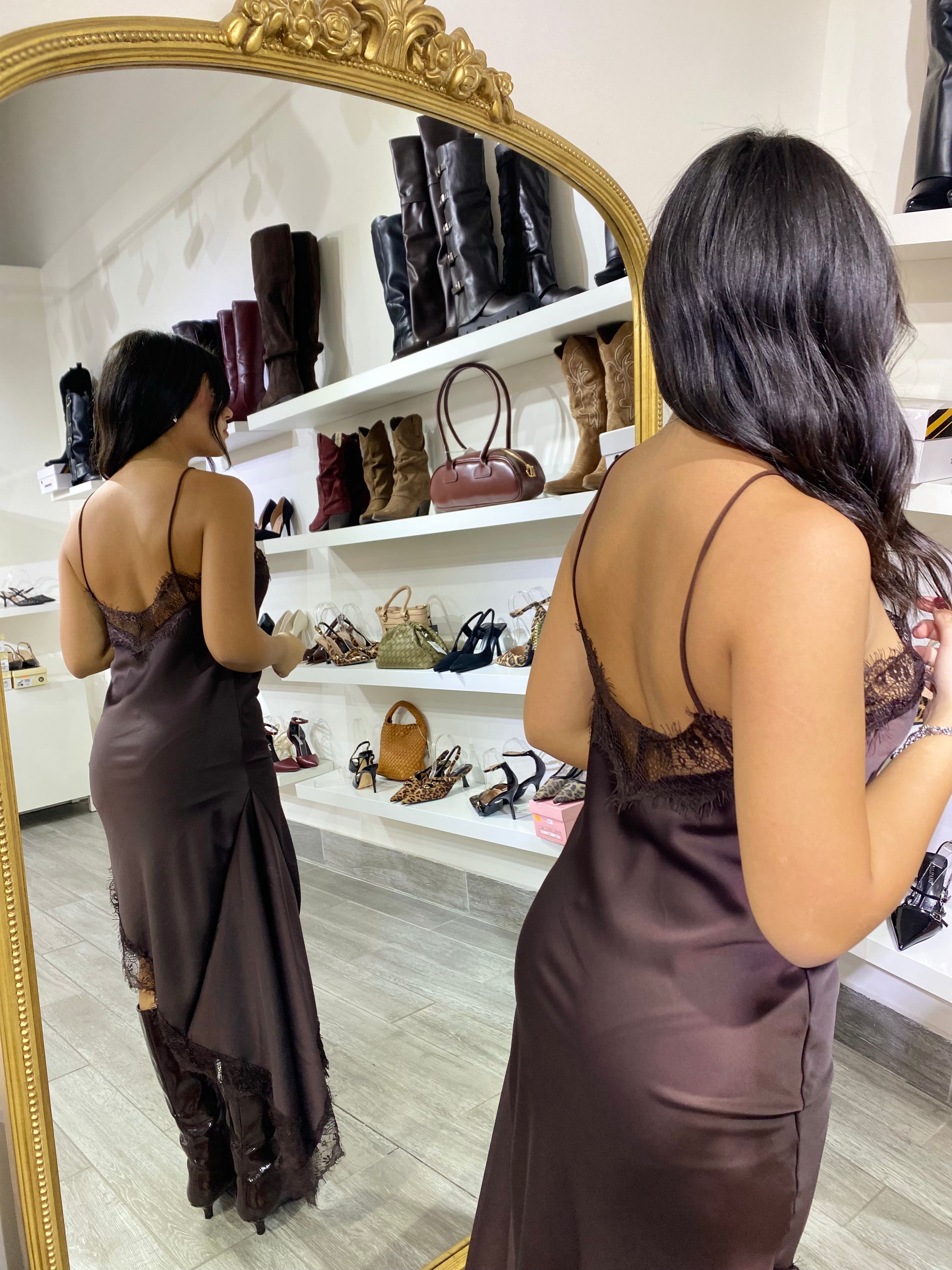 Abito pizzo e raso evolution 318
