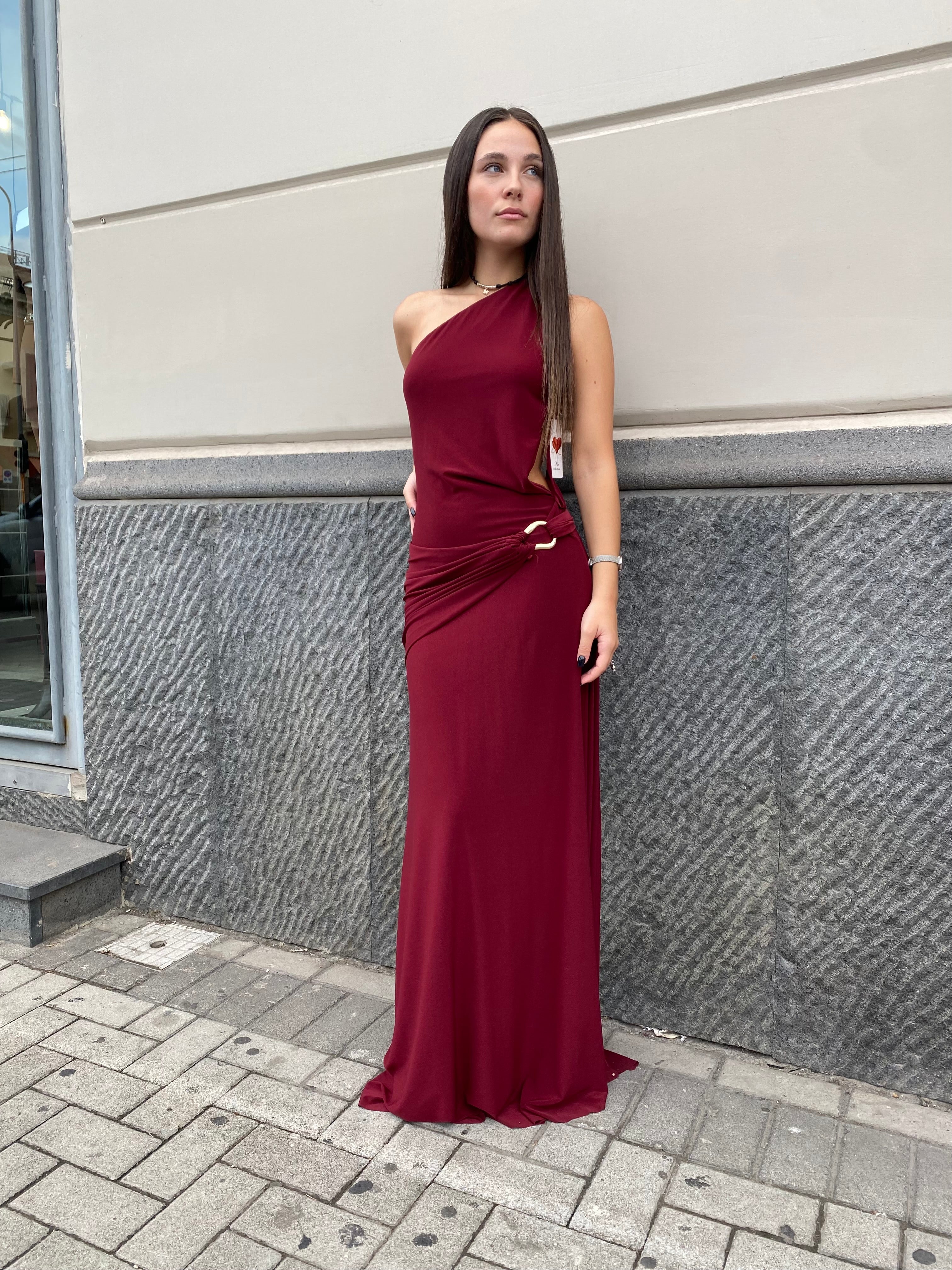 Abito lungo con scollature 7360