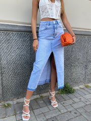 Longuette in denim