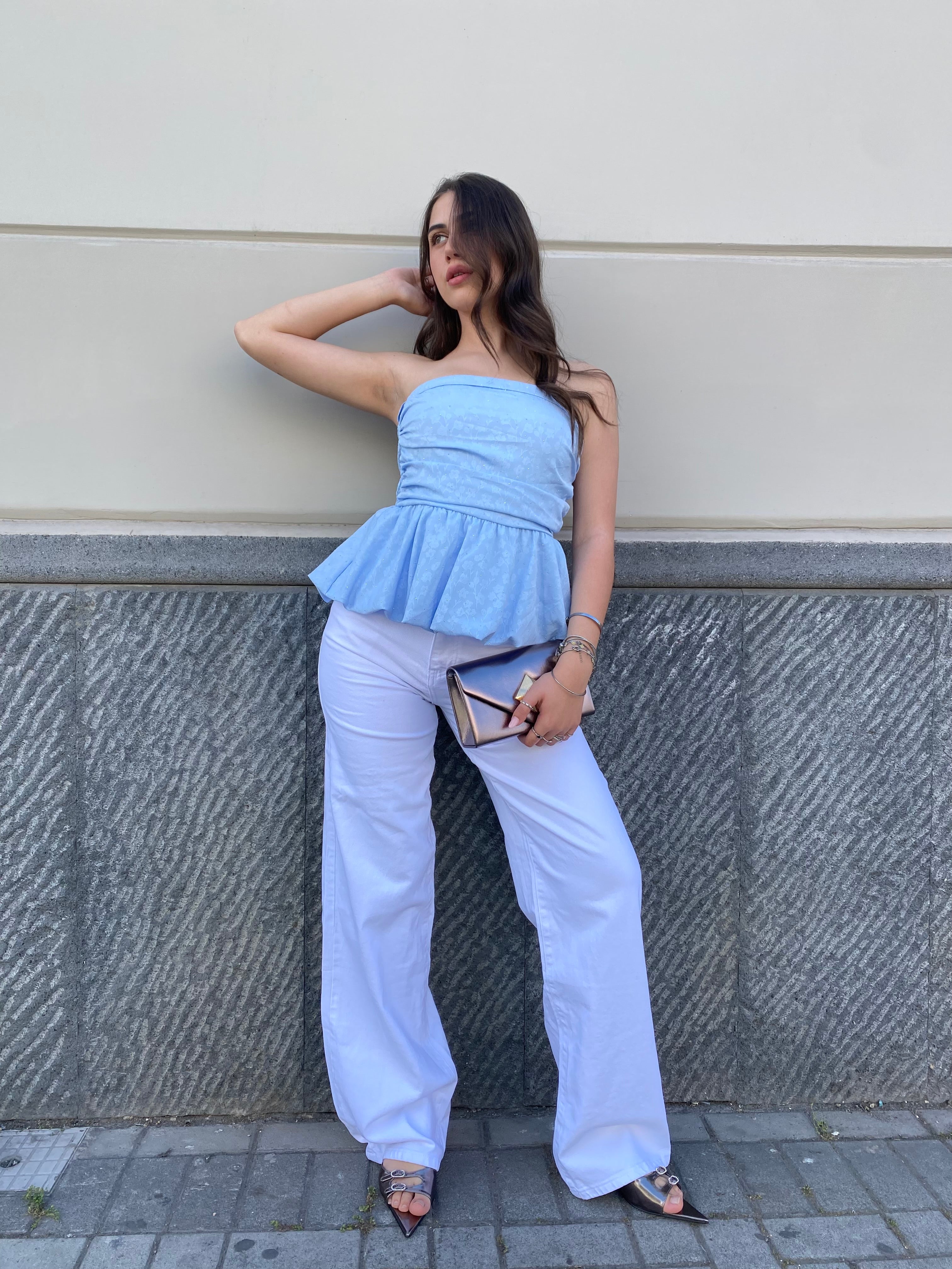 Top con brillantini (2 colori)