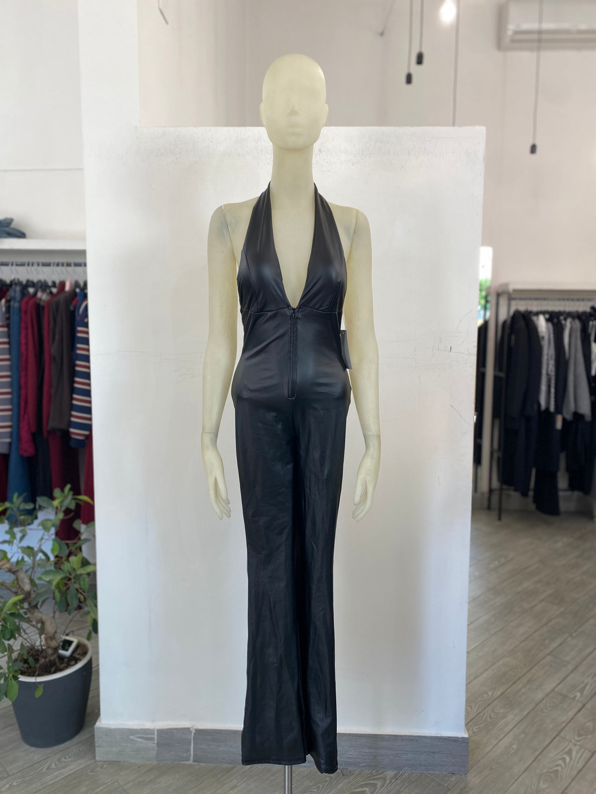 Jumpsuit moon in ecopelle 19388