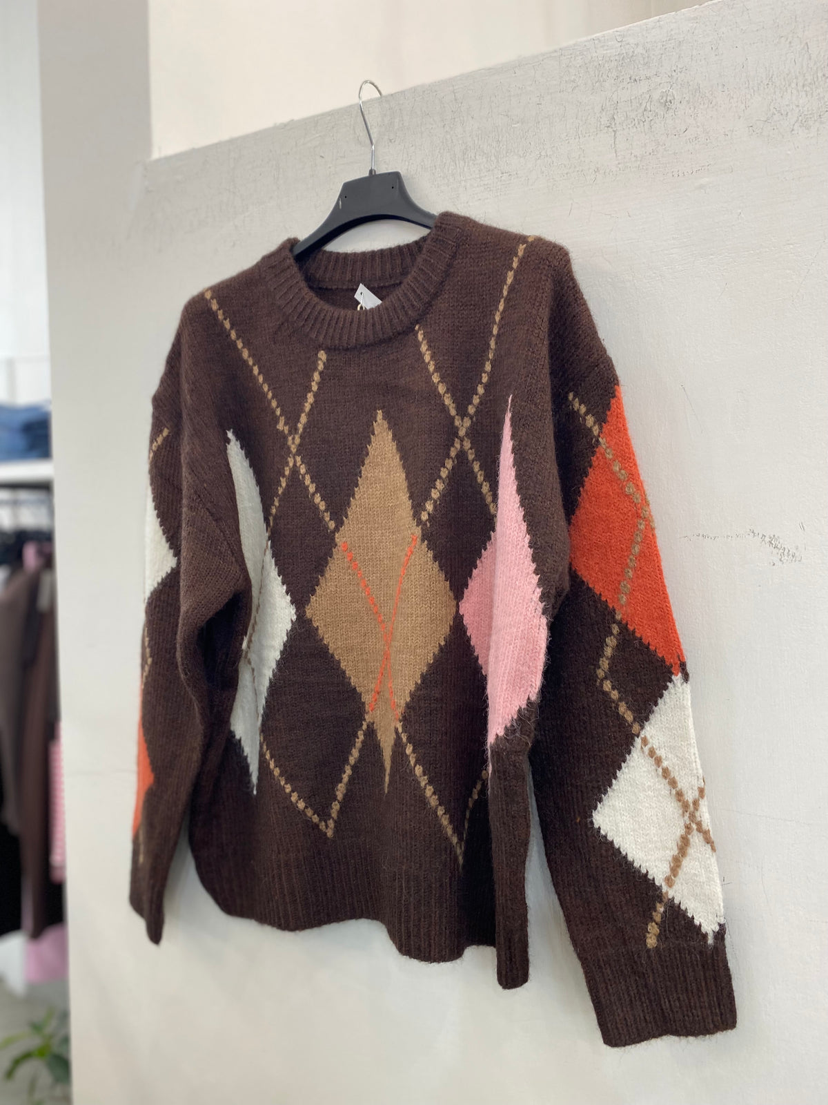 Maglione con rombi 7225