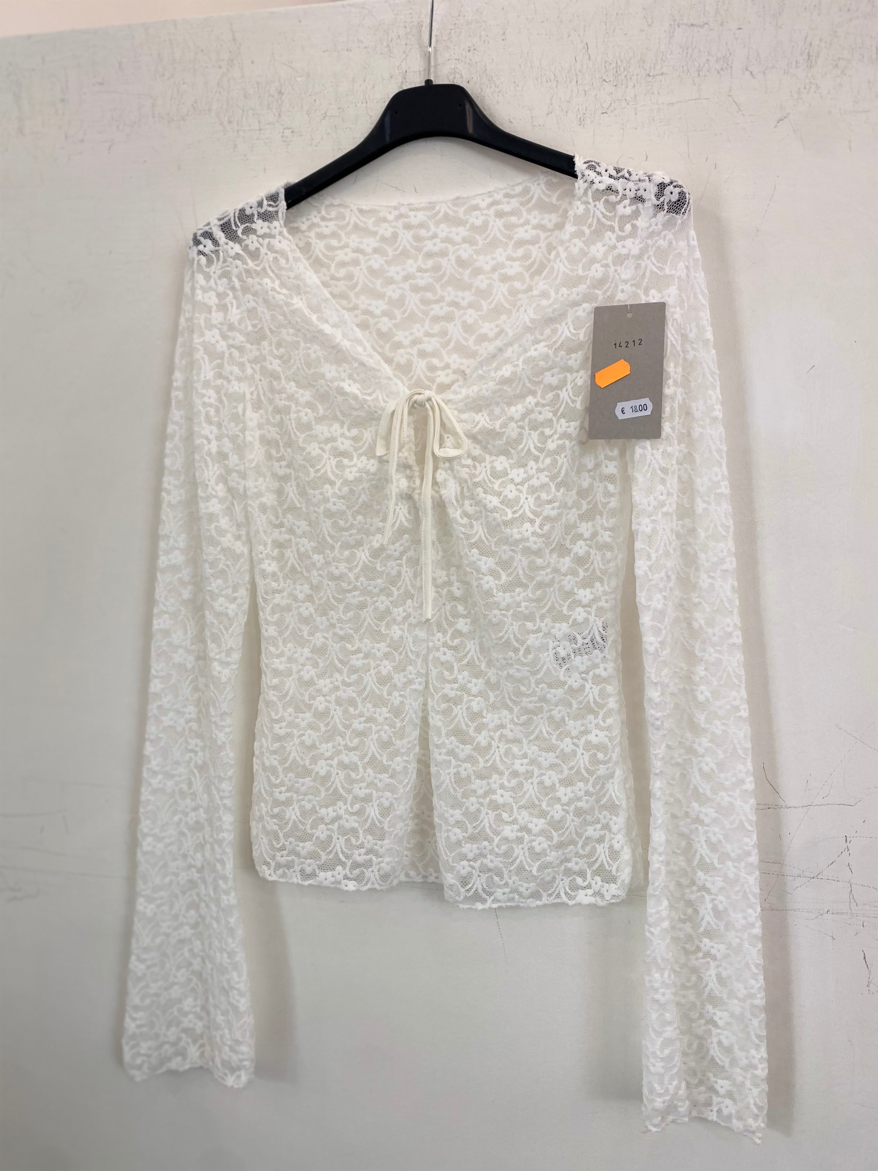 Cardigan velato con cuciture in vellutino 14212
